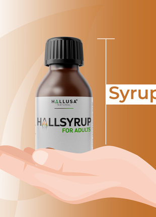 Hallusa Natural - HallSyrup 4 Oz - Turmeric Extract with 95% Curcuminoids - Ginger Extract, Raw Honey & Aloe Vera - Cold and Flu