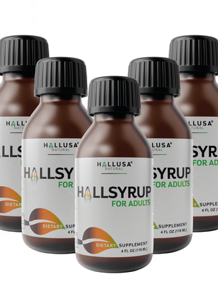 Hallusa Natural - HallSyrup 4 Oz - Turmeric Extract with 95% Curcuminoids - Ginger Extract, Raw Honey & Aloe Vera - Cold and Flu