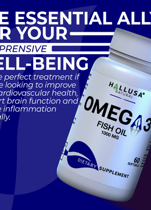 Omega 3 300 mg - Fish Oil 1000 mg - Omega 3 Supplement - Fish Oil EPA 180 mg DHA 120 mg - Omega 3 Fatty Acids - Triglyceride Omega 3 Fish Oil - 60 Soft