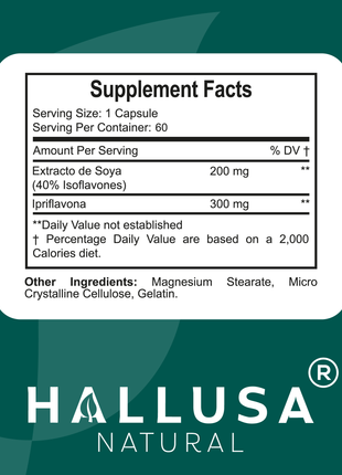 HallMenopaus - Menopause Supplements for Women - Hot Flashes, Night Sweats - Hormone Balance for Women - 60 Capsules - Hallusa Natural