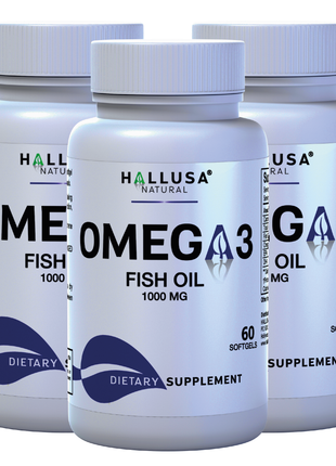 Omega 3 300 mg - Fish Oil 1000 mg - Omega 3 Supplement - Fish Oil EPA 180 mg DHA 120 mg - Omega 3 Fatty Acids - Triglyceride Omega 3 Fish Oil - 60 Soft