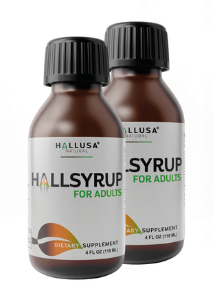 Hallusa Natural - HallSyrup 4 Oz - Turmeric Extract with 95% Curcuminoids - Ginger Extract, Raw Honey & Aloe Vera - Cold and Flu