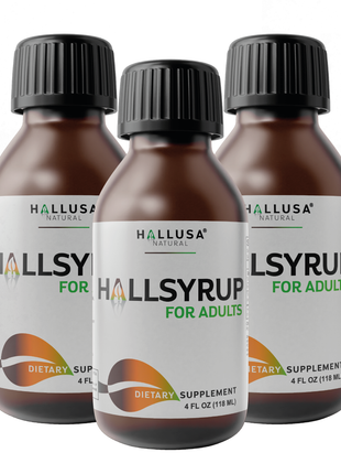 Hallusa Natural - HallSyrup 4 Oz - Turmeric Extract with 95% Curcuminoids - Ginger Extract, Raw Honey & Aloe Vera - Cold and Flu